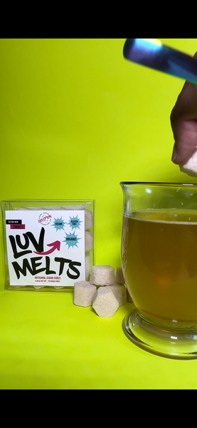 LUV MELTS flavored sugar cubes